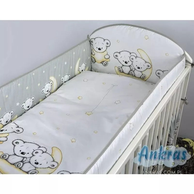 Apsaugėlė lovytei Ankras LEON Grey 360 cm