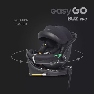 Autokėdutė EASYGO BUZ PRO su pasukama Bazę ISOFIX 40-87 cm