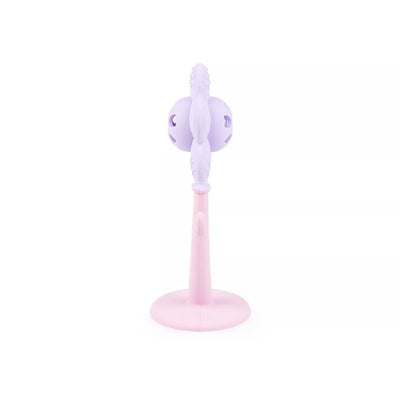 Barškutis-Kramtukas silikoninis GiliGums FLOWER MERRY Pink