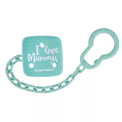 Čiulptuko laikiklis-grandinėlė Canpol I LOVE MUMMY, 2/434