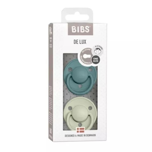 Čiulptukų rinkinys BIBS DE LUX silikonas, apvalus