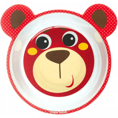 Dubenėlis melamininis neslistantis Canpol HELLO LITTLE Red