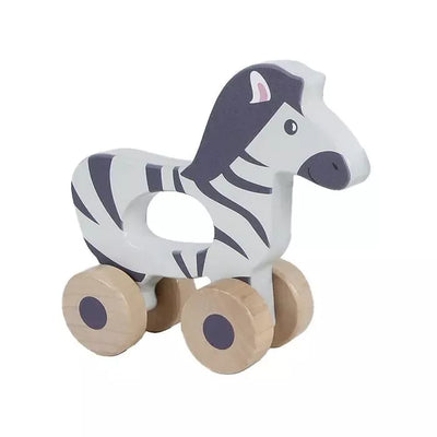 Interaktyvus medinis žaislas su ratukais Big Tree ROLLING ANIMAL