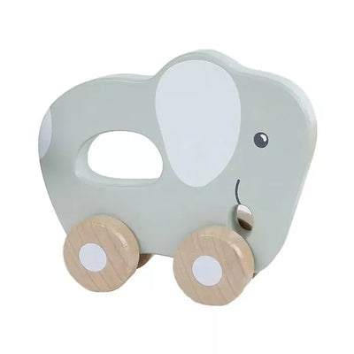 Interaktyvus medinis žaislas su ratukais Big Tree ROLLING ANIMAL