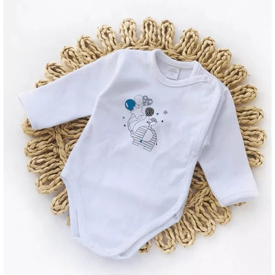 Kūdikio kraitelis - komplektukas Gamex HELLO 5 dalių, 56 White/Bl