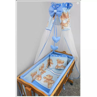 Pataliukai 7 dalių lopšiukui Ankras MIKA Blue