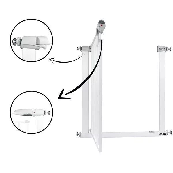 Apsauginiai varteliai ICOON 76-104 cm, Grey