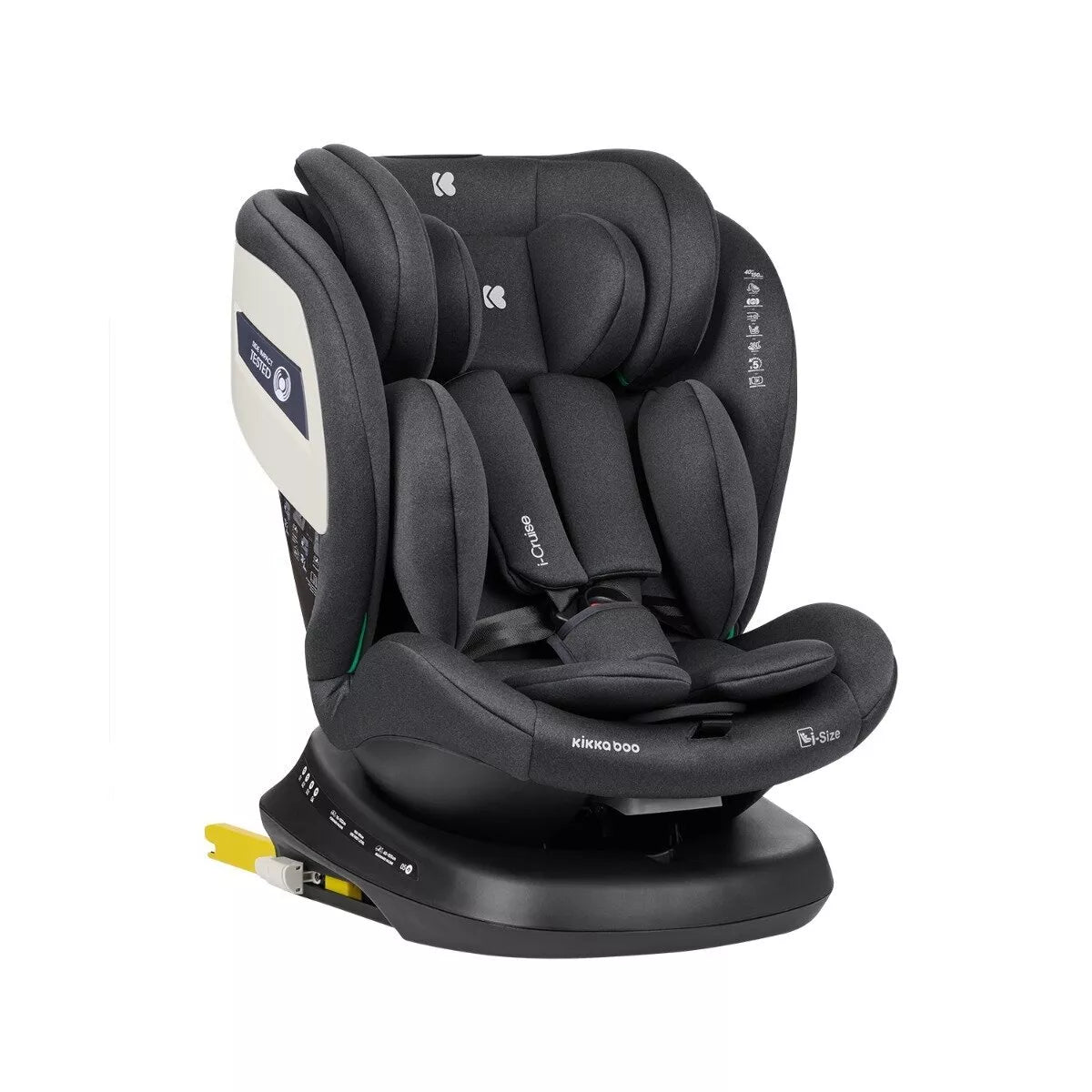 Automobilinė kėdutė Kikka Boo I-CRUISE  i-SIZE, 40-150 cm Grey