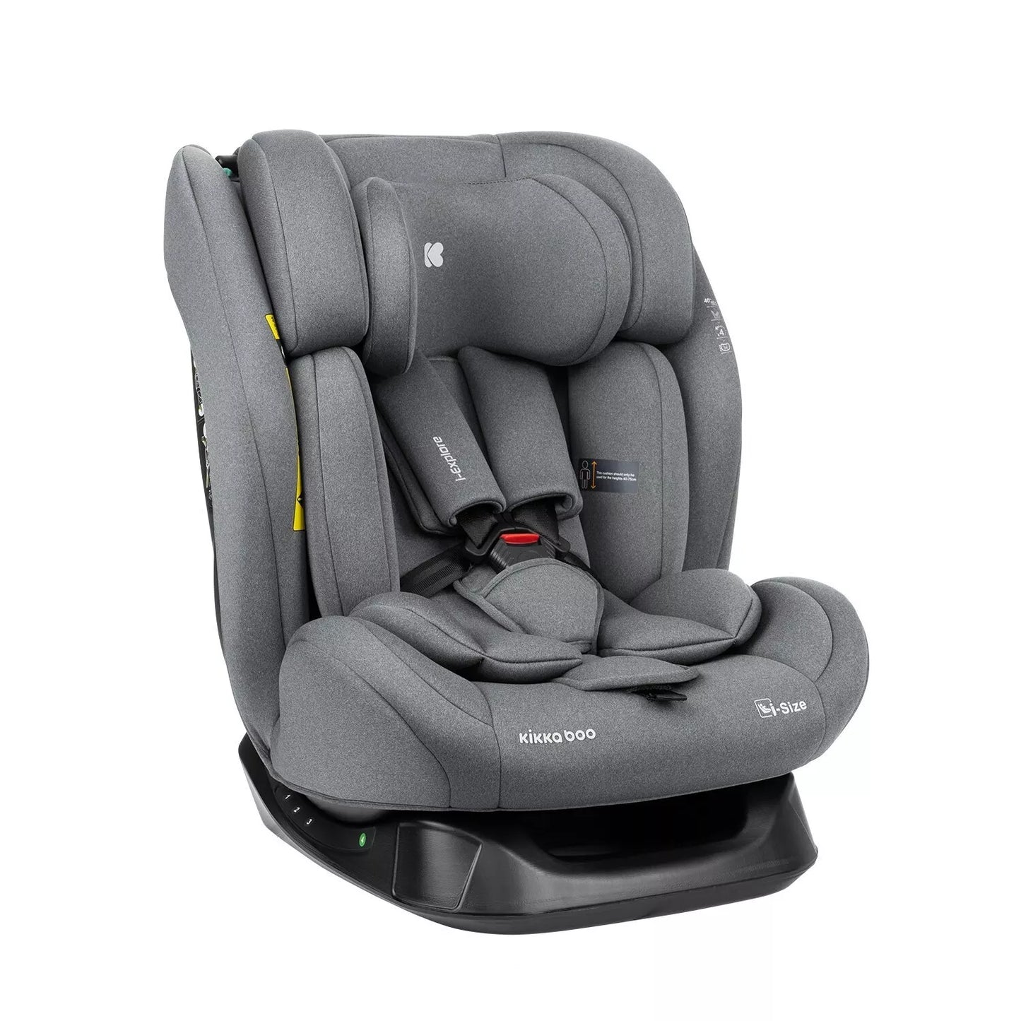 Automobilinė kėdutė Kikka Boo i-EXPLORE i-SIZE, 40-150 cm, Grey
