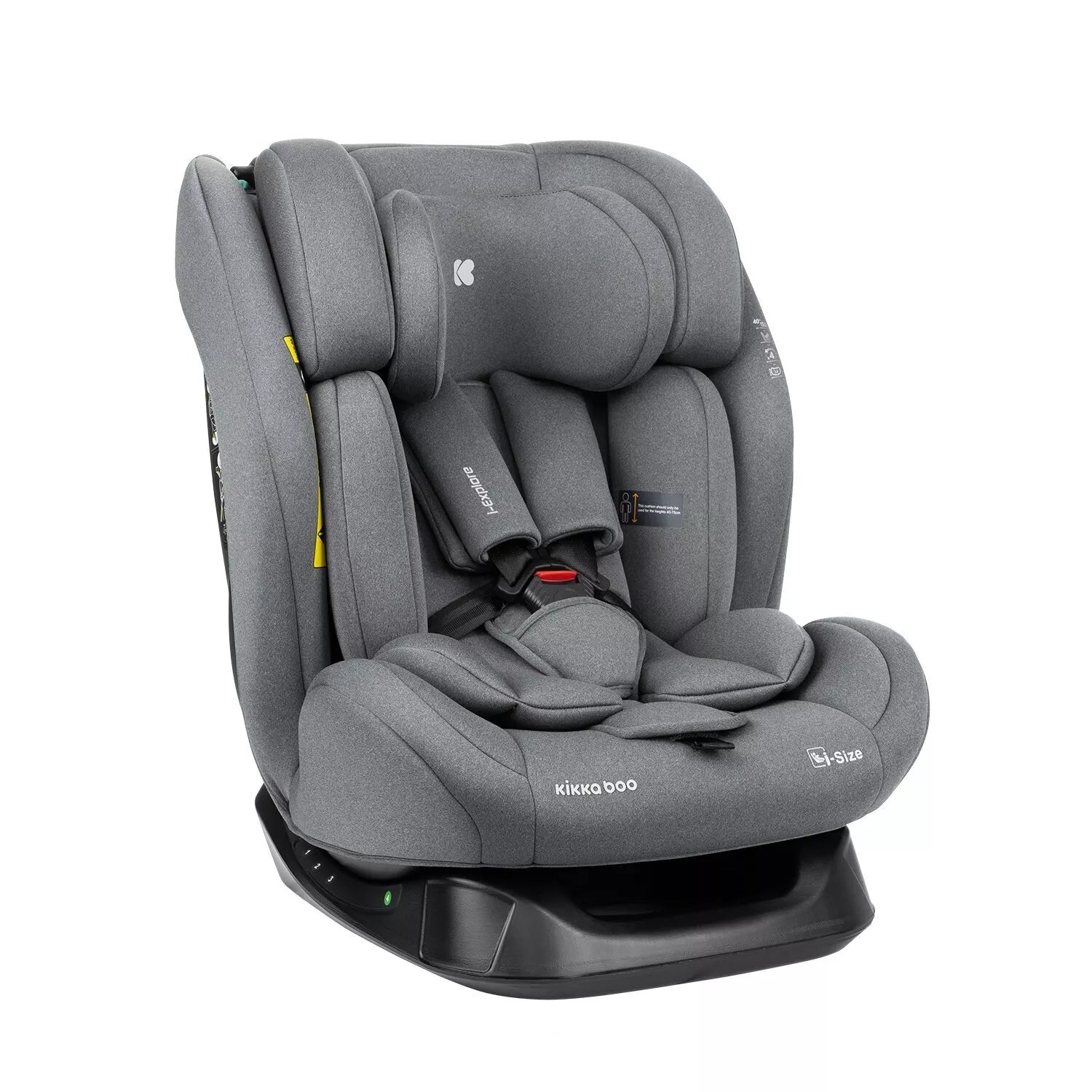 Automobilinė kėdutė Kikka Boo i-EXPLORE i-SIZE, 40-150 cm, Grey