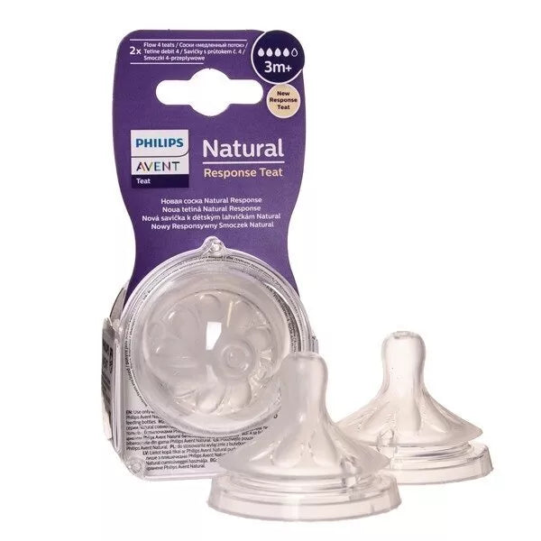 AVENT Natural Response žindukas silikoninis 3m+ 2vnt