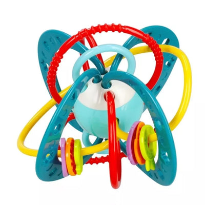 Barškutis su kramtuku BamBam SENSORY BALL Blue