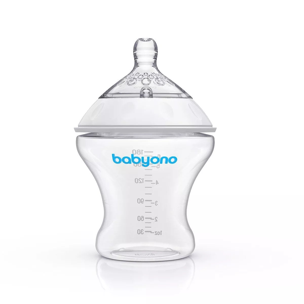 Buteliukas BabyOno Anti-colic NATURAL NURSING 180 ml