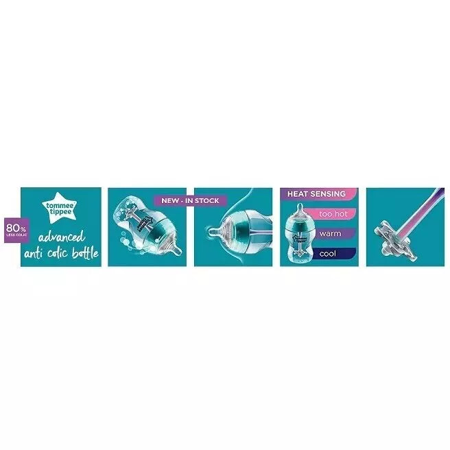 Buteliukas Tommee Tippee ADVANCED ANTI-COLIC 260 ml, Blue