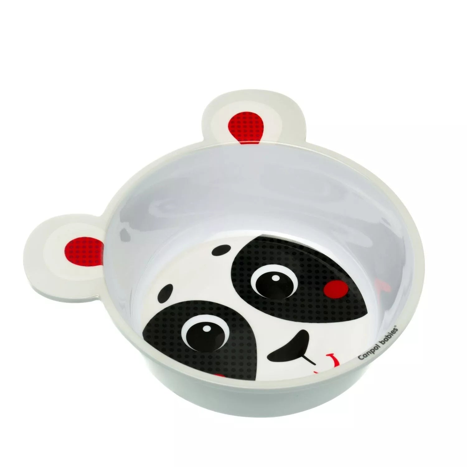 Dubenėlis melamininis neslistantis Canpol HELLO LITTLE Beige