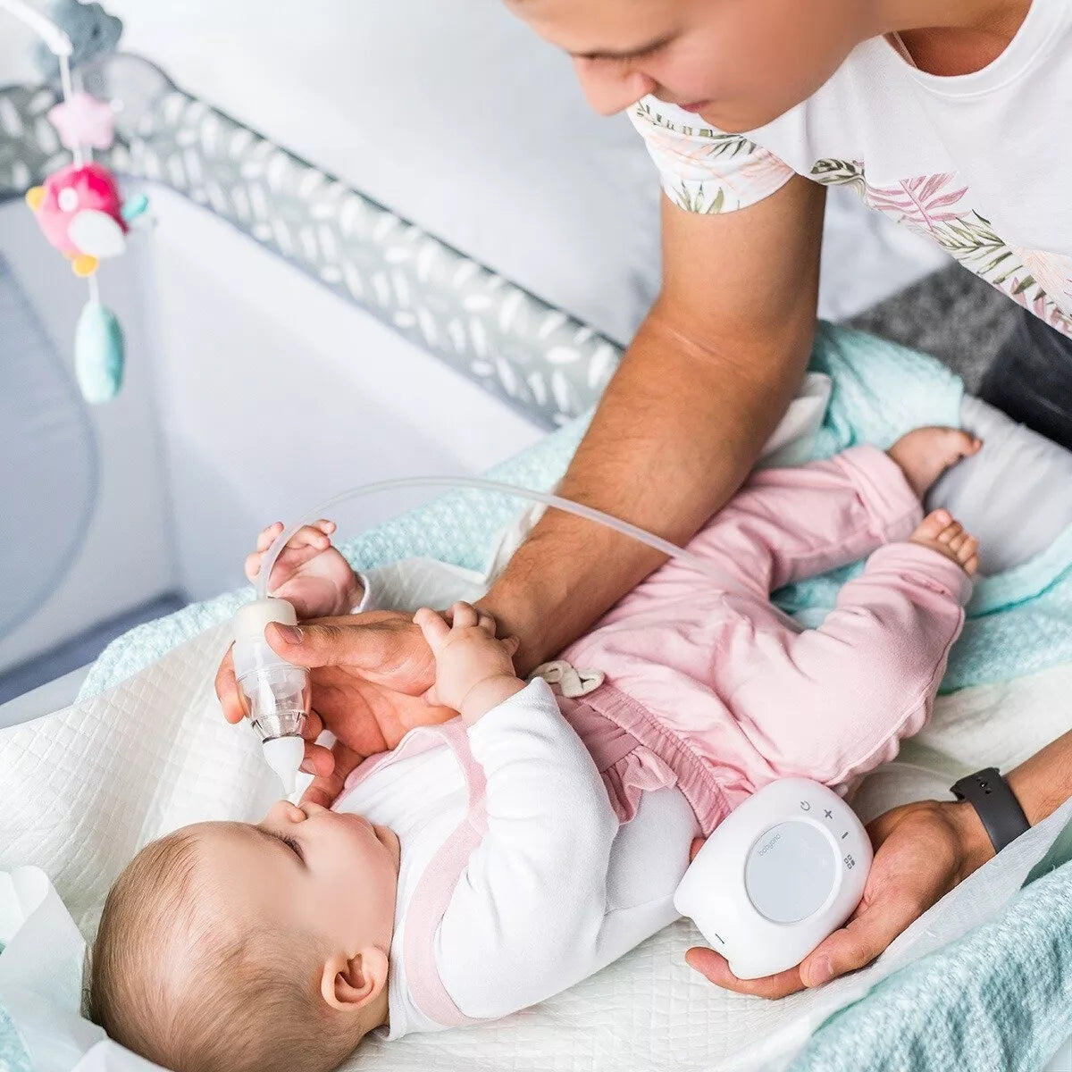 Eektrinis pientraukis ir nosies aspiratorius BabyOno COMPACT PLUS, 971