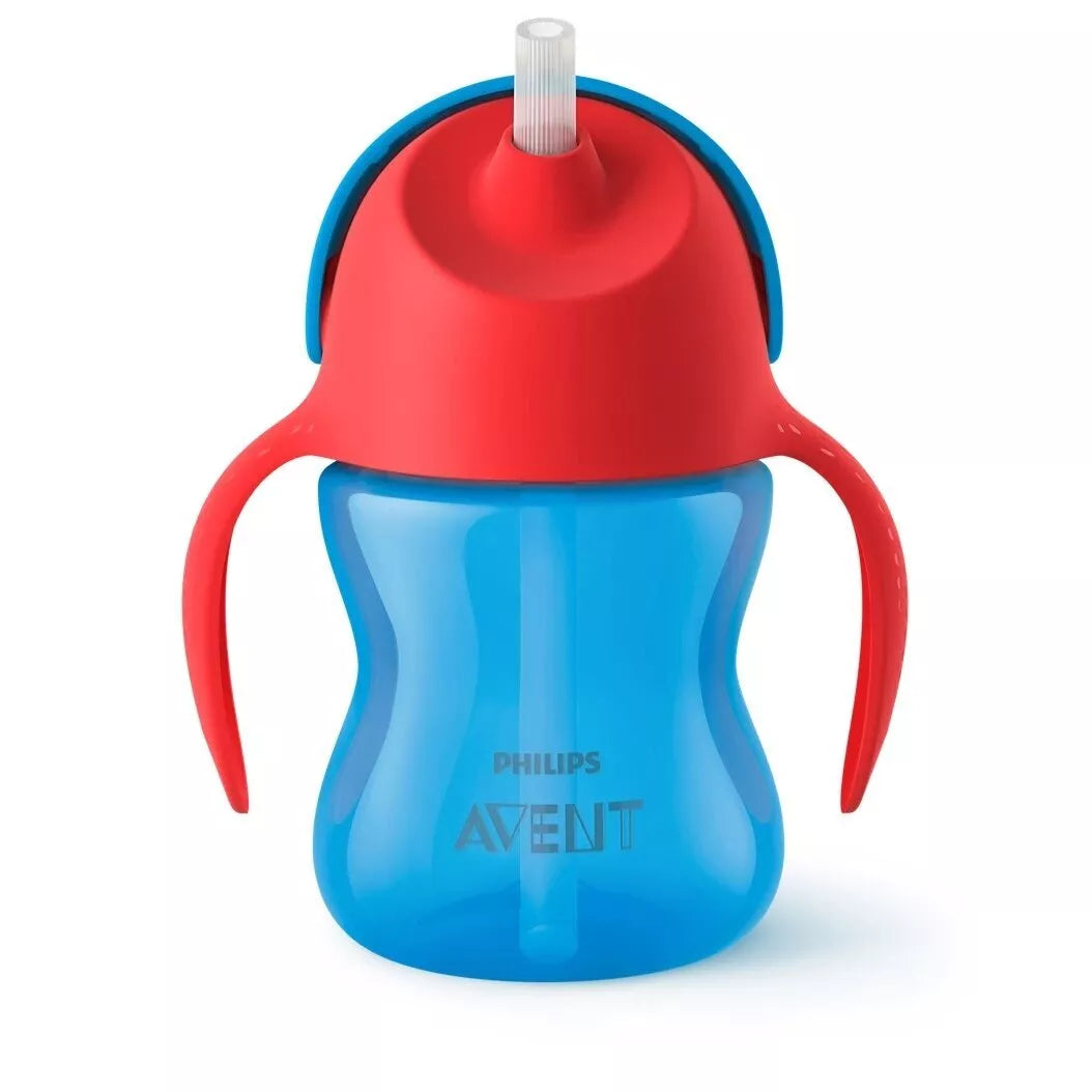 Gertuvė neišsiliejanti su šiaudeliu  AVENT, 200 ml, SCF796/01