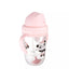 Gertuvė neišsipilanti su šiaudeliu Canpol EXOTIC ANIMALS 56/606 Pink