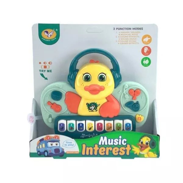 Interaktyvus muzikinis žaislas Askato PIANO DUCK