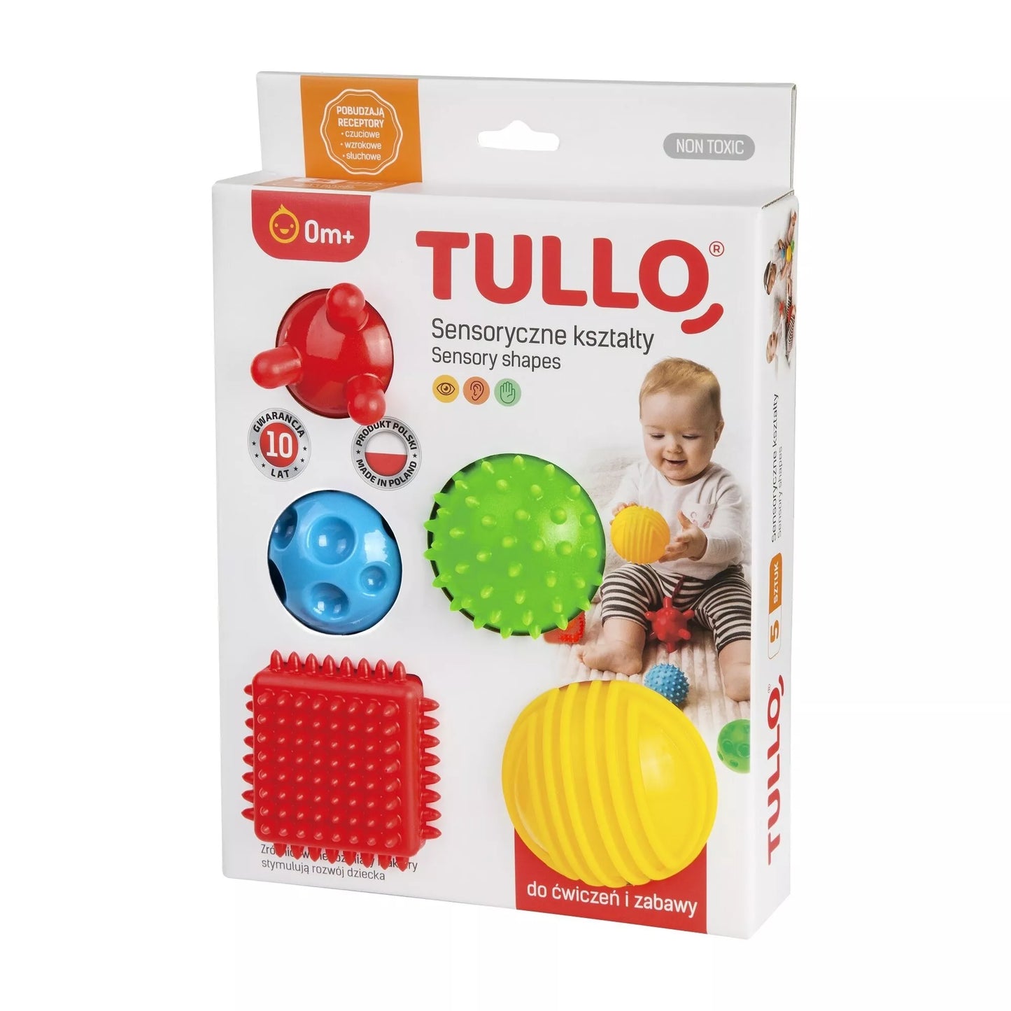 Kamuoliukai sensoriniam vystymui TULLO-458, 5 vnt
