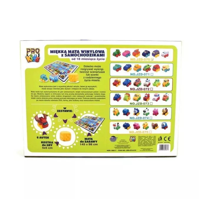 Kilimėlis Lenktynių trasa  + automobiliai Pro Kids JZD-073