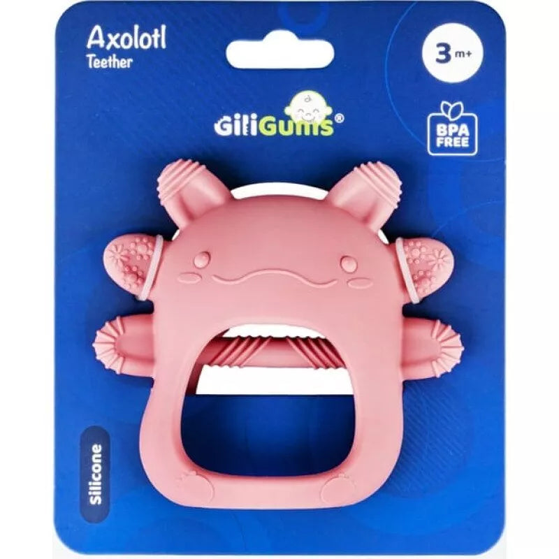Kramtukas silikoninis GiliGums AXOLOTL Pink