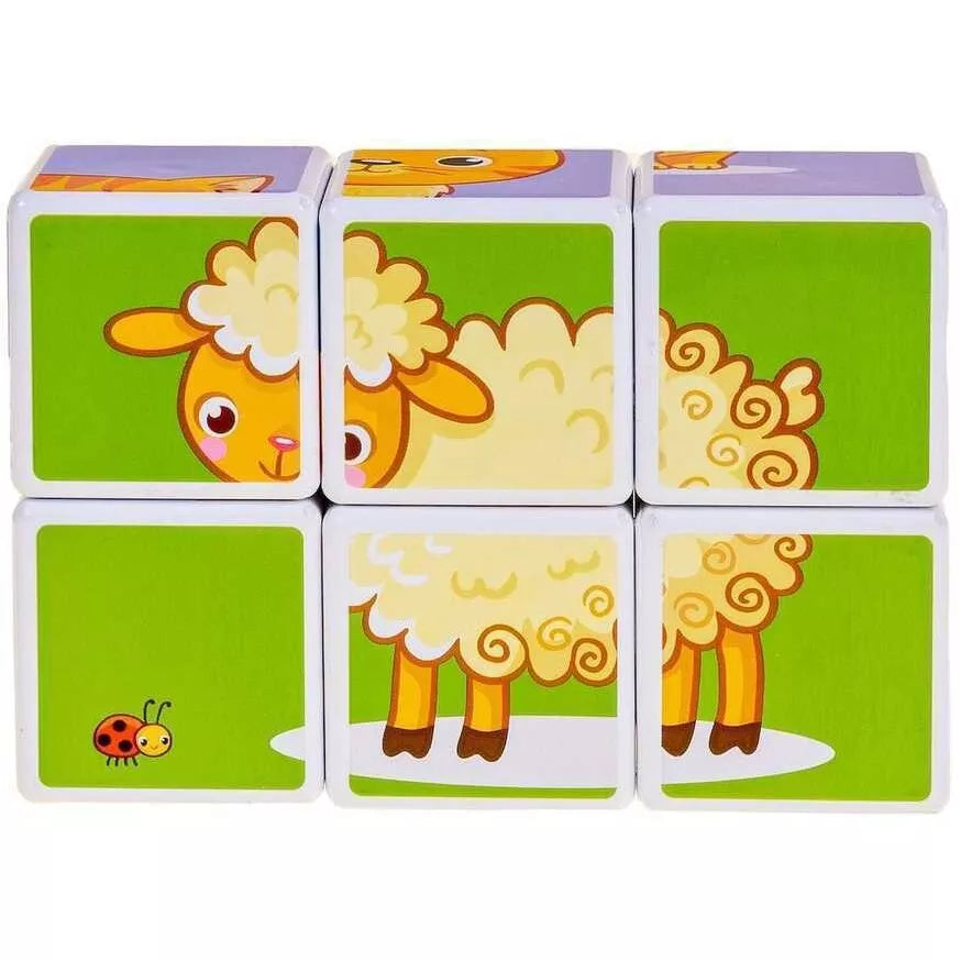 Magnetiniai blokelia-Kaladėlės Smily Play FARM