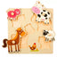 Medinė edukacinė dėlionė Pmily Play ANIMALS