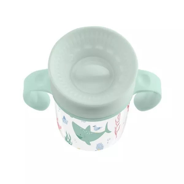 Mokomasis puodelis su rankenomis DEEP SEA 360° Mint