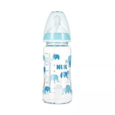 NUK buteliukas stiklinis First Choice+, 240 ml, 0-6