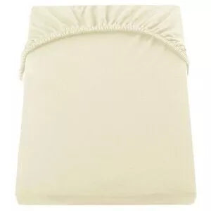 Paklodė JERSEY neperšlampama su guma 75x125 Ecru