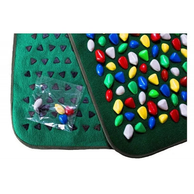 Pėdų masažo kilimėlis su plastikiniais „akmenukais“