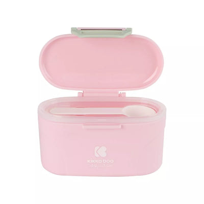 Pieno miltelių indas su dozavimo šaukšteliu, 130g, Pink