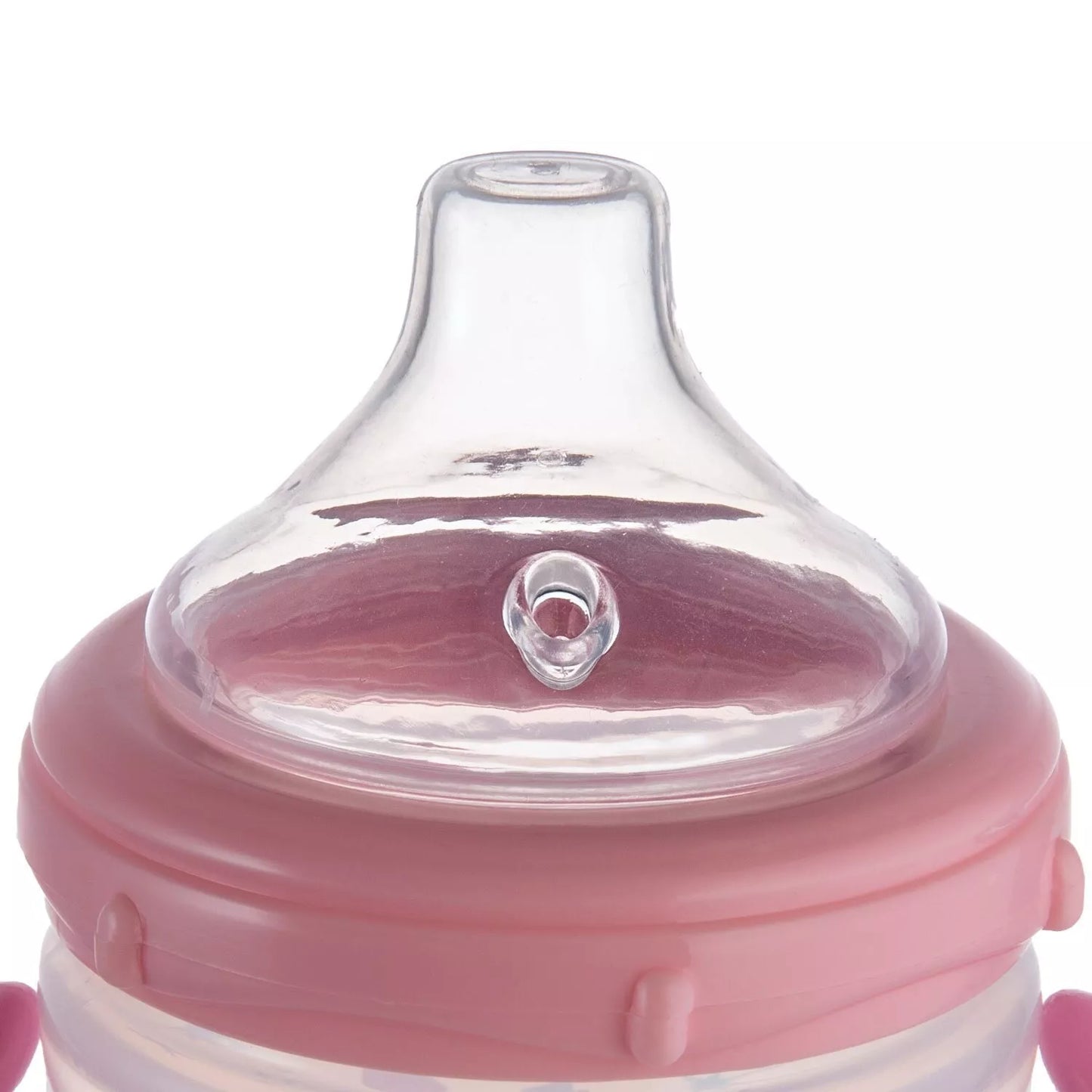 Puodelis neišsiliejantis susilikoniniu snapeliu Canpol LOVE&SEA 57/300 Pink