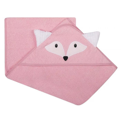 Rankšluostis kūdikiui 3D su gobtuvu ANIMAL-Fox