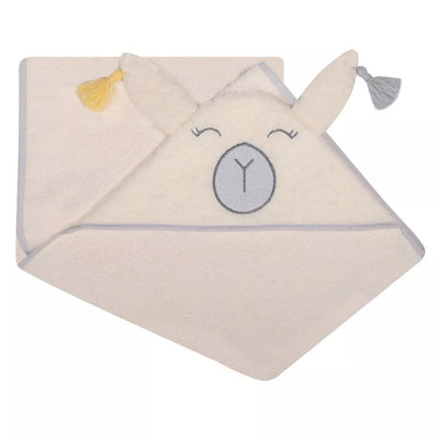 Rankšluostis kūdikiui 3D su gobtuvu ANIMAL-Lamb