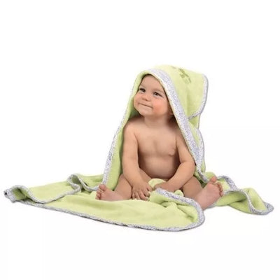 Rankšluostis kūdikiui su gobtuvu Duet Baby Blue