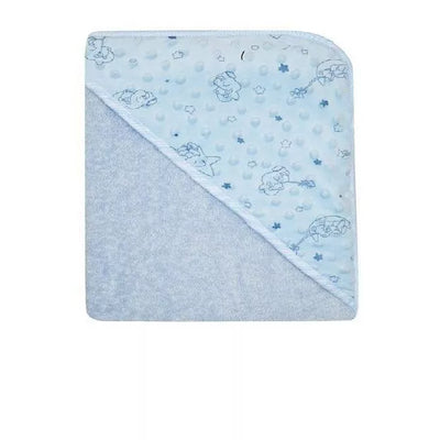 Rankšluostis kūdikiui su gobtuvu Duet Baby Blue