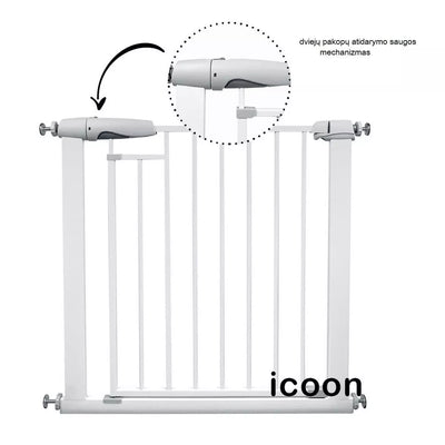 Apsauginiai varteliai ICOON 76-104 cm, White