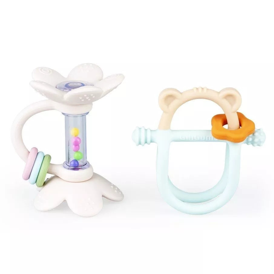 Rinkinis Silikoninių Kramtukų su barškučiu GiliGums STARTER