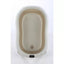 Sulankstoma kūdikio vonelė su termometru ir silikoniniu gultuku BATH&CARE Beige