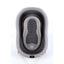 Sulankstoma kūdikio vonelė su termometru ir silikoniniu gultuku BATH&CARE Dark Grey