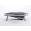 Sulankstoma kūdikio vonelė su termometru ir silikoniniu gultuku BATH&CARE Dark Grey