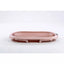 Sulankstoma kūdikio vonelė su termometru ir silikoniniu gultuku BATH&CARE Dark Pink