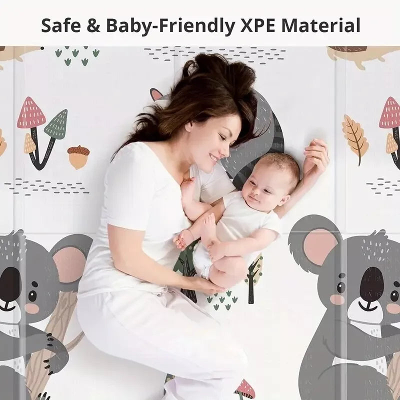 Sulankstomas, dvipusis putplasčio kilimėlis KOALA