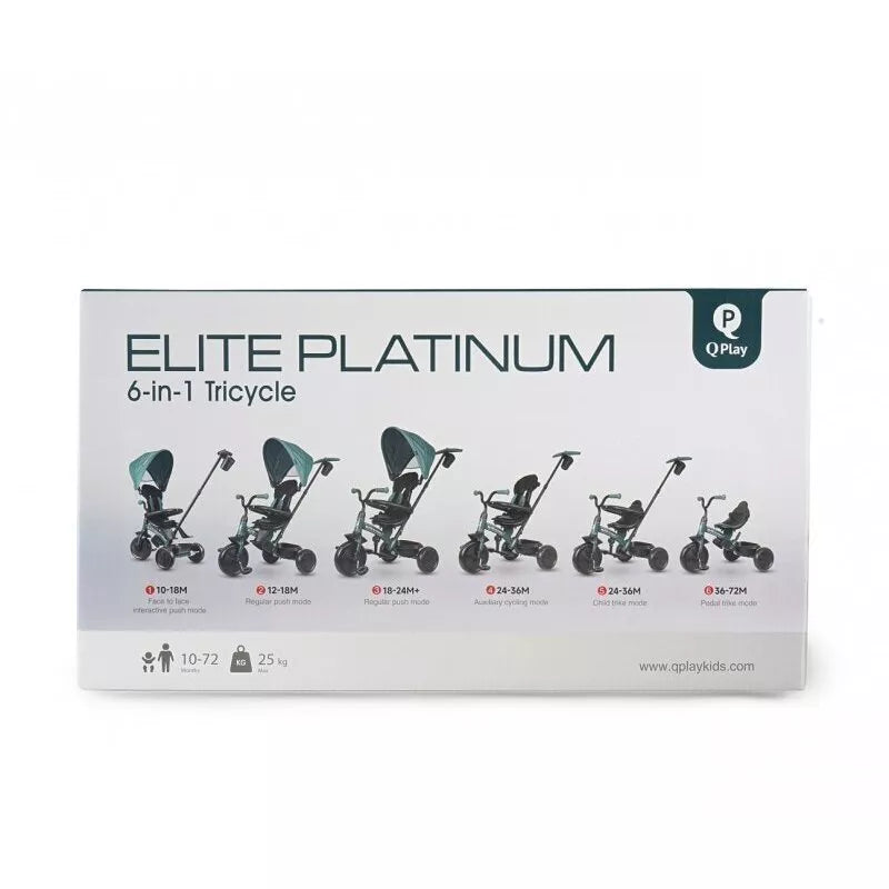 Triratukas QPlay 6in1 ELITE PLATINUM Black
