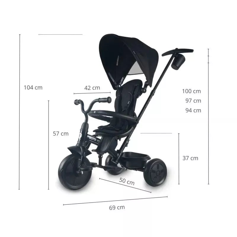 Triratukas QPlay 6in1 ELITE PLATINUM Black