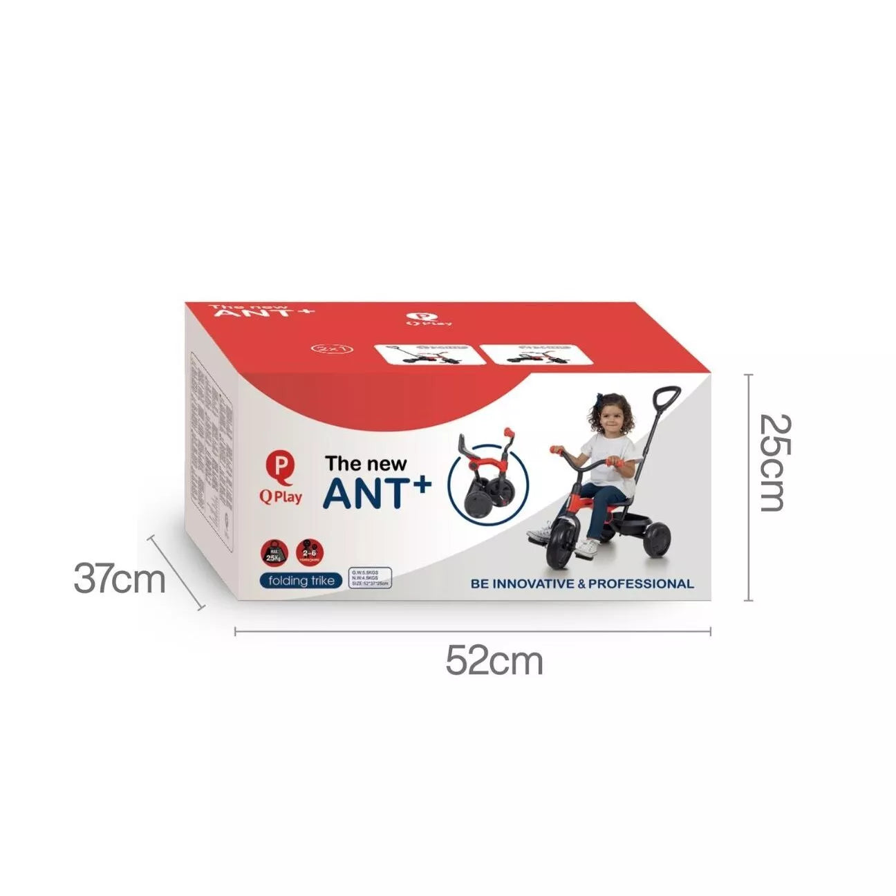 Triratukas QPlay ANT PLUS Yellow