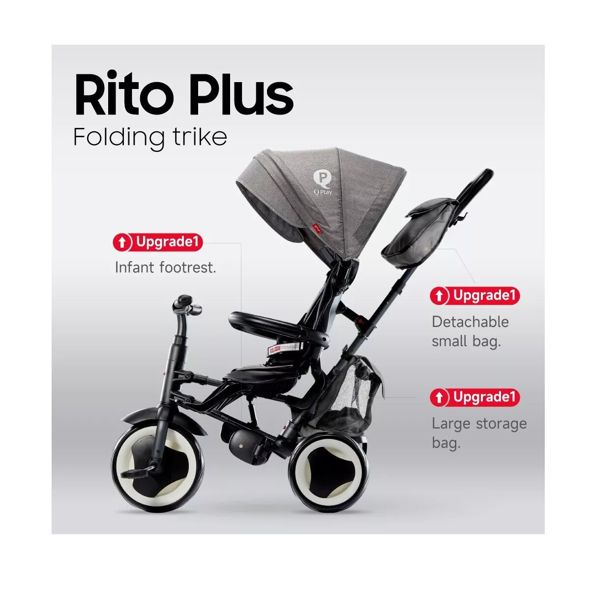 Triratukas QPlay RITO PLUS Grey