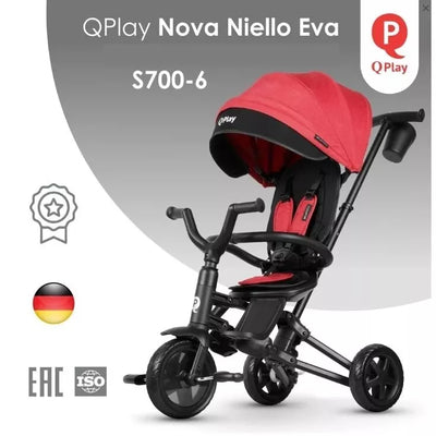 Triratukas sulankstomas  QPlay NOVA NIELLO Red